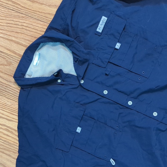Columbia Omnishade Performance Fishing Gear vented button-down shirt, men's 3XL - Picture 2 of 3